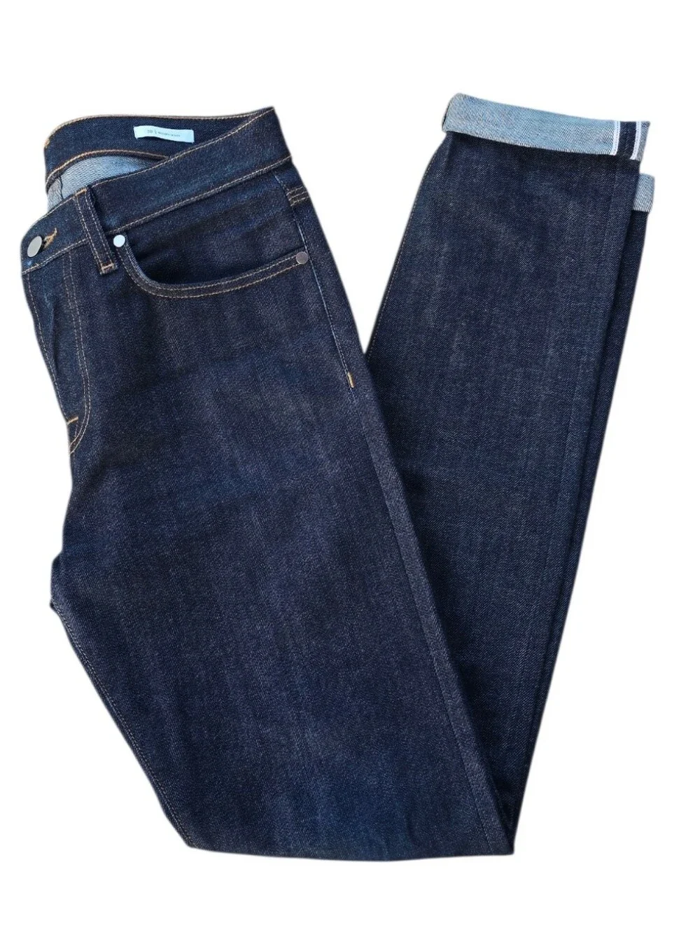 BLDWN Baldwin Modern Skinny Fit Stretch Selvedge Jeans Dark Denim Size 30